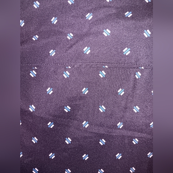 Perry Ellis Mens Navy Blue button up dress shirt long sleeve size Large - Picture 4 of 8